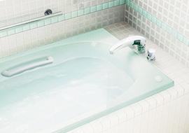 特殊コーティングされた浴室・お風呂で簡単お掃除
